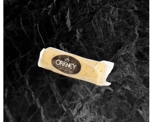 Island Smokery Orkney Smoked Cheddar Cheese with Cracked Pepper 150g